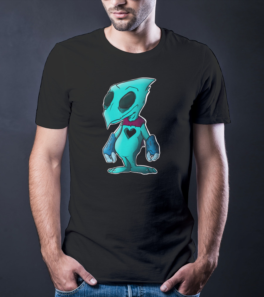 Heartless Kingdom Hearts Blue Creature With Heart T-Shirt