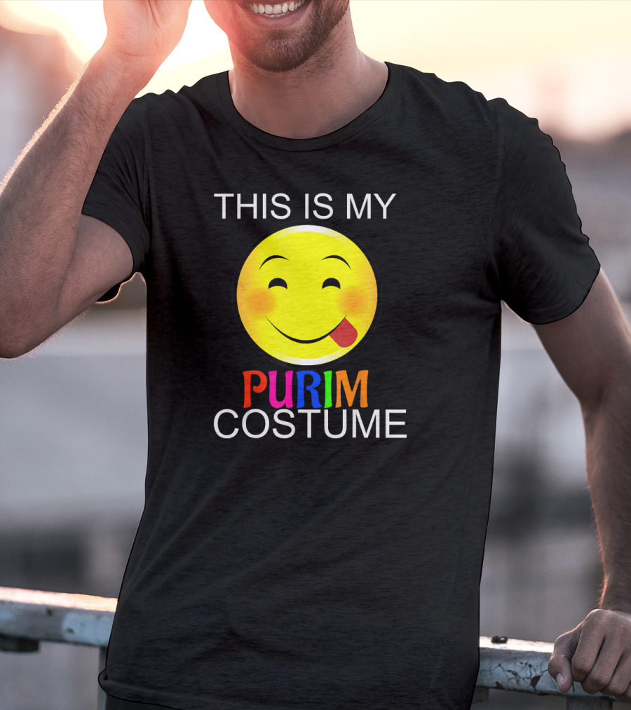 THIS IS MY PURIM COSTUME Smiley Face T-Shirt