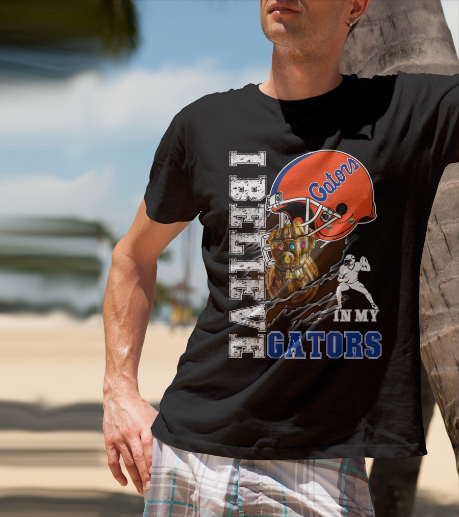 I Believe In My Gators Fan Gauntlet Helmet Football T-Shirt