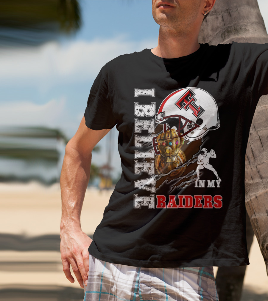 I Believe In My Raiders Infinity Gauntlet Football Helmet T-Shirt