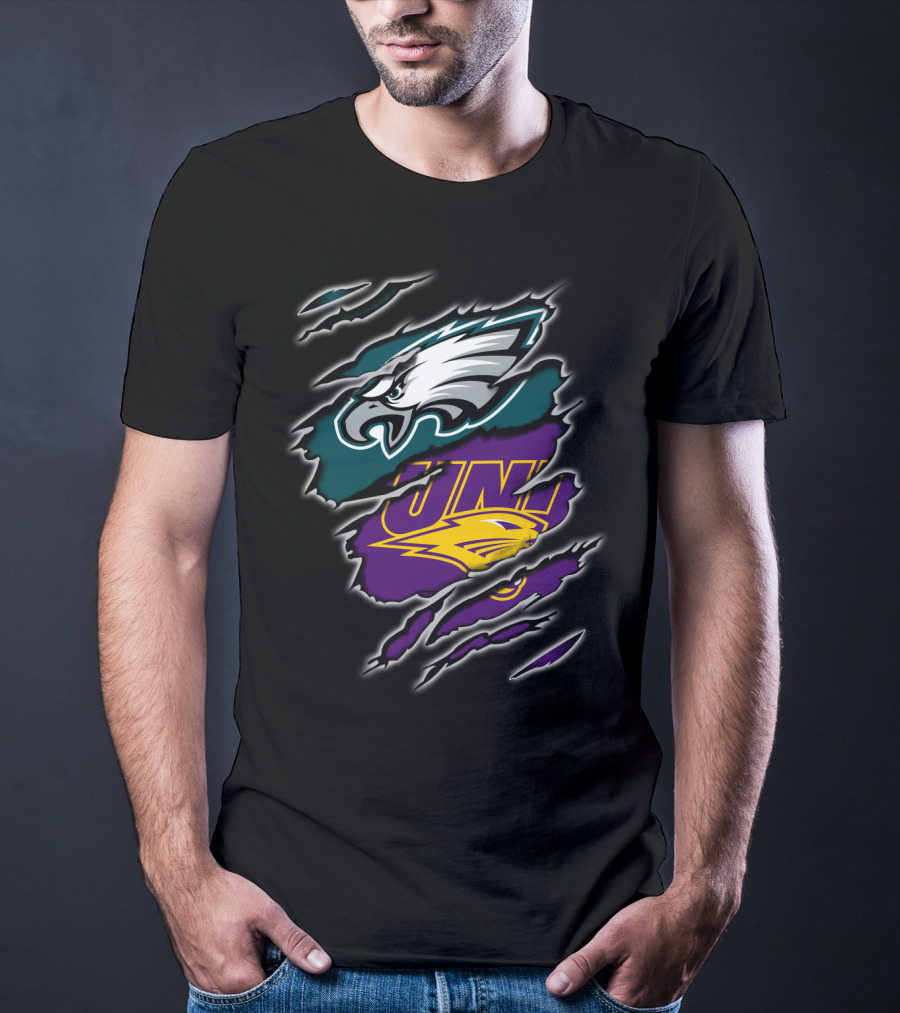 Eagles University UNI Panther Torn Rip T-Shirt