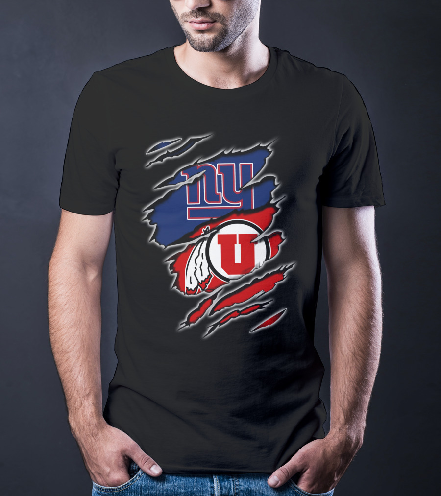 Giants Utes Dual Logo Scratch T-Shirt