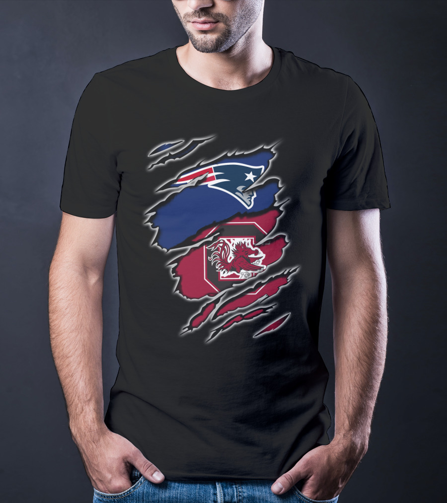 Patriots Gamecocks Logo Mashup T-Shirt