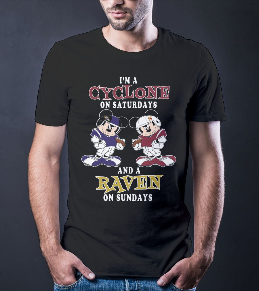 I'm A Cyclone On Saturdays And A Raven On Sundays T-Shirt