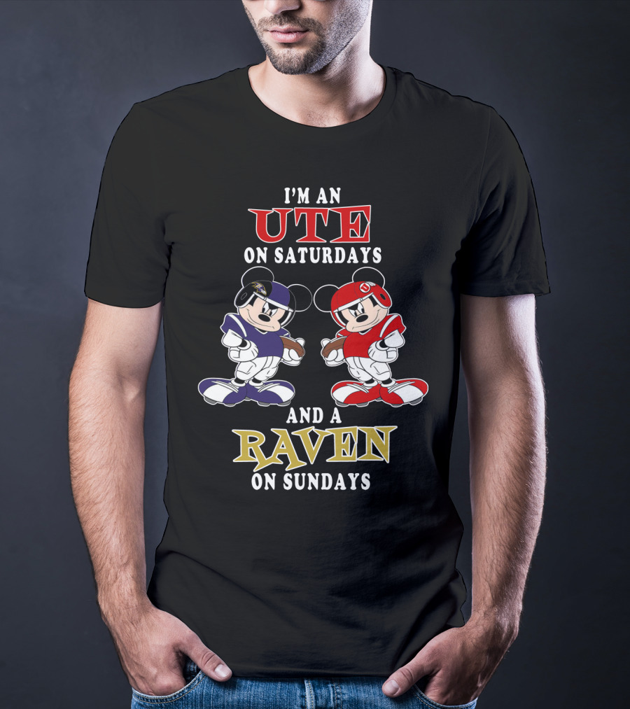 I'm An Ute On Saturdays And A Raven On Sundays T-Shirt