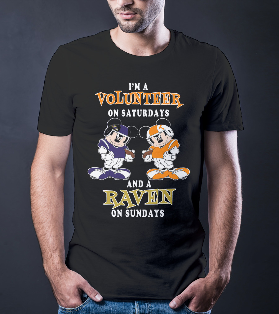 I'm A Volunteer On Saturdays And A Raven On Sundays T-Shirt