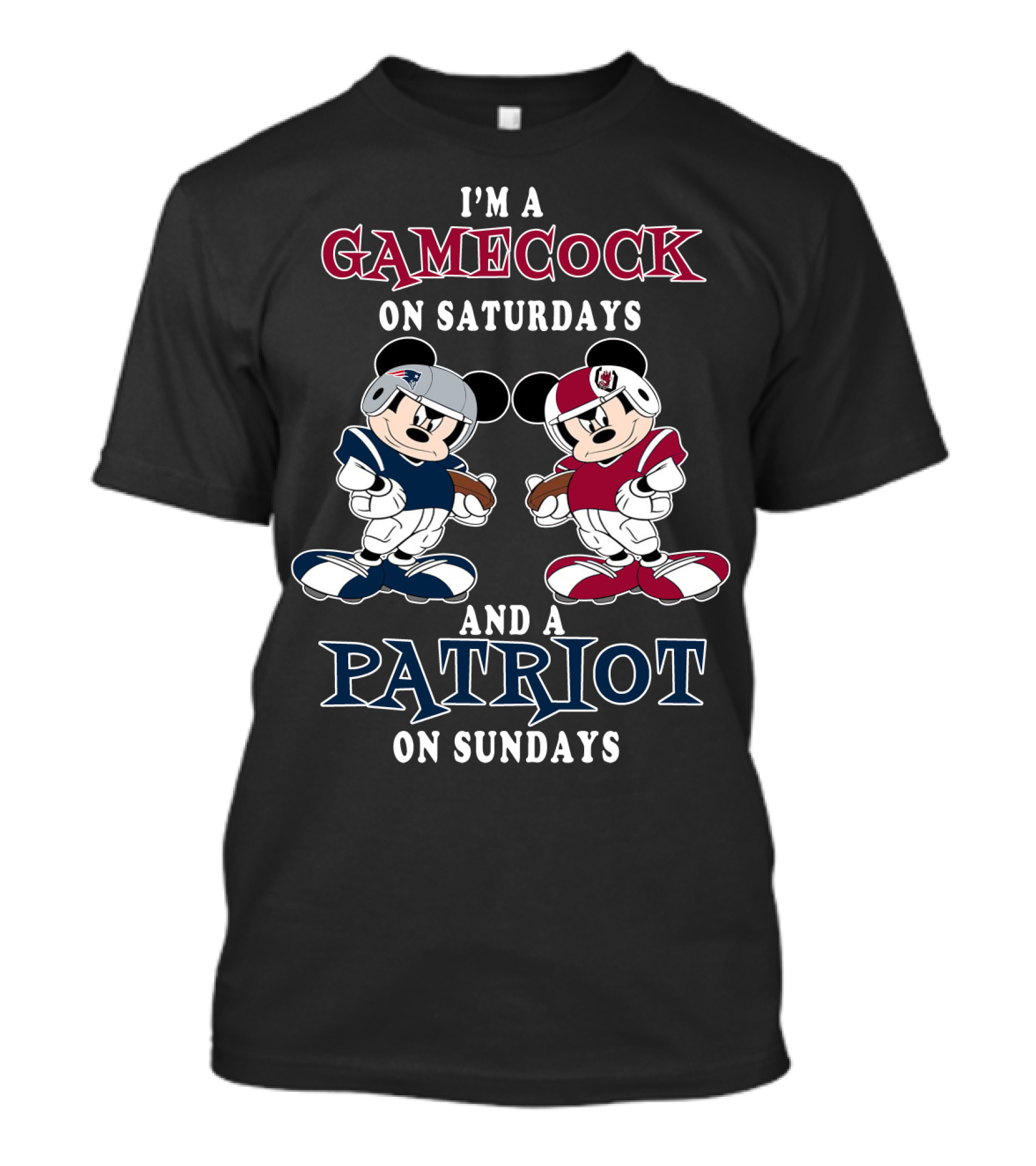 I'm A Gamecock On Saturdays And A Patriot On Sundays T-Shirt