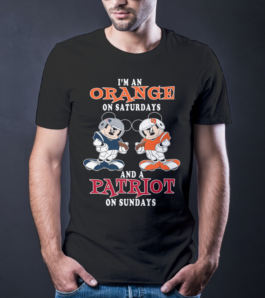 I'm An Orange On Saturdays And A Patriot On Sundays T-Shirt