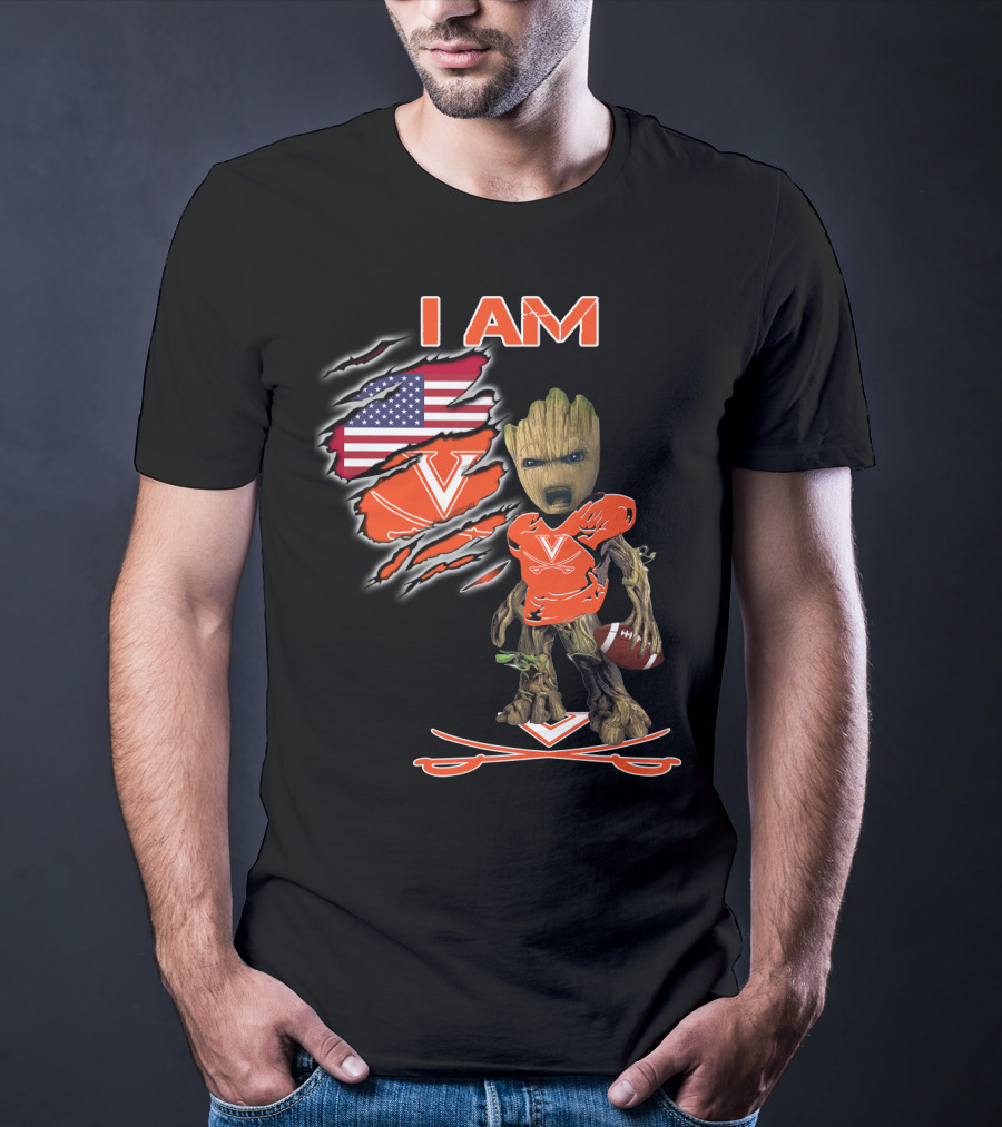 I Am Virginia Cavaliers Football Groot Fan T-Shirt