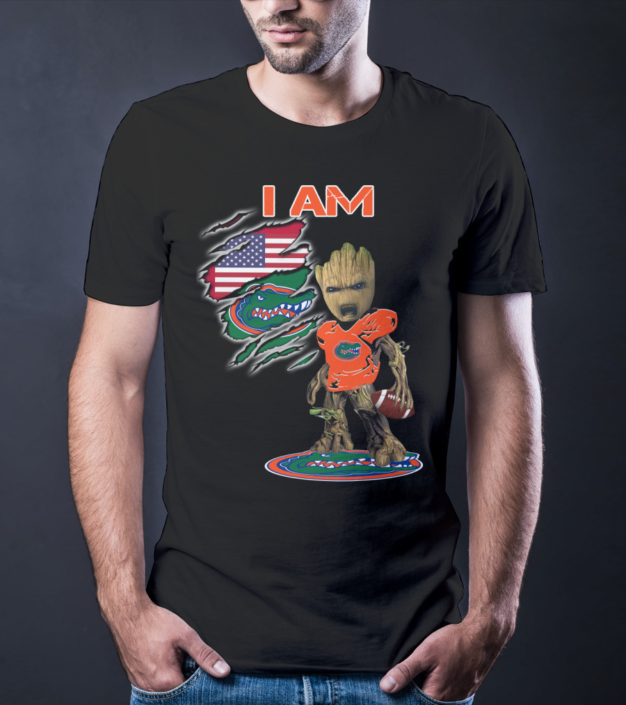 I Am Florida Gators American Football Groot Fan T-Shirt