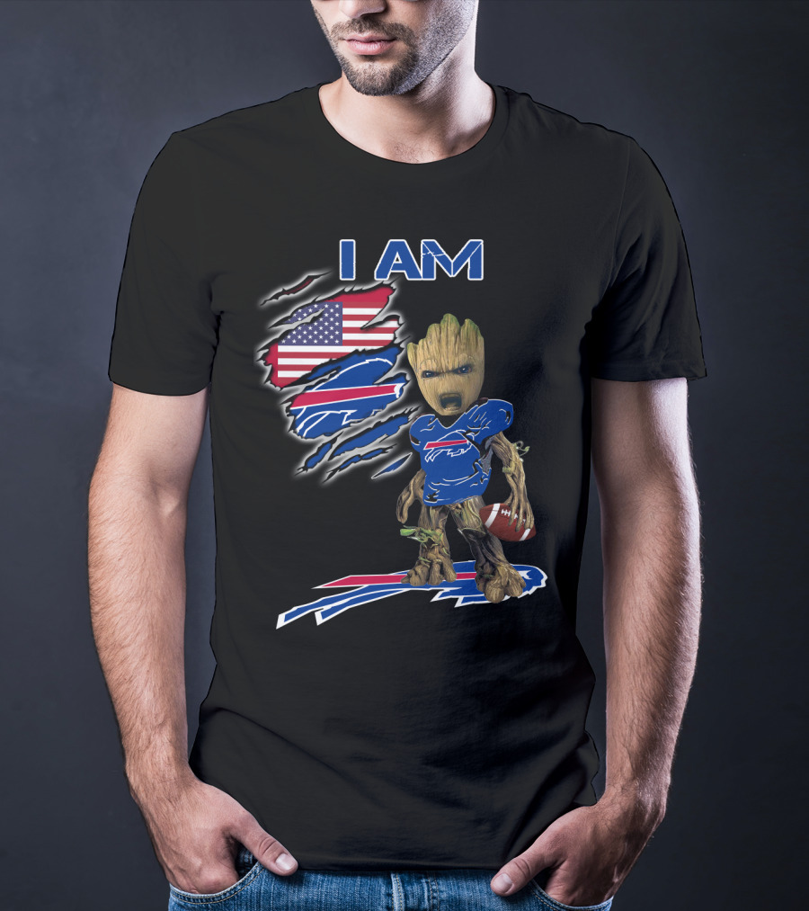 I Am Groot Buffalo Bills Usa Football Fan T-Shirt
