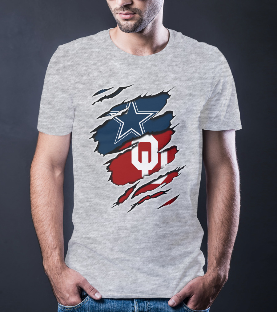 Dallas Cowboys Oklahoma Sooners Football Fan Gear T-Shirt