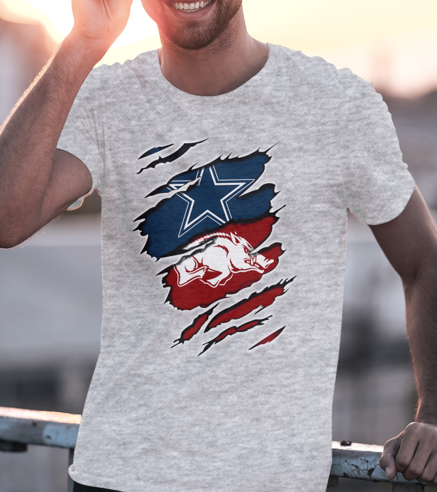 Cowboys Razorback Arkansas Team Spirit T-Shirt