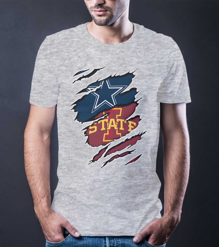Dallas Cowboys Iowa State Cyclones Tearaway Combo T-Shirt