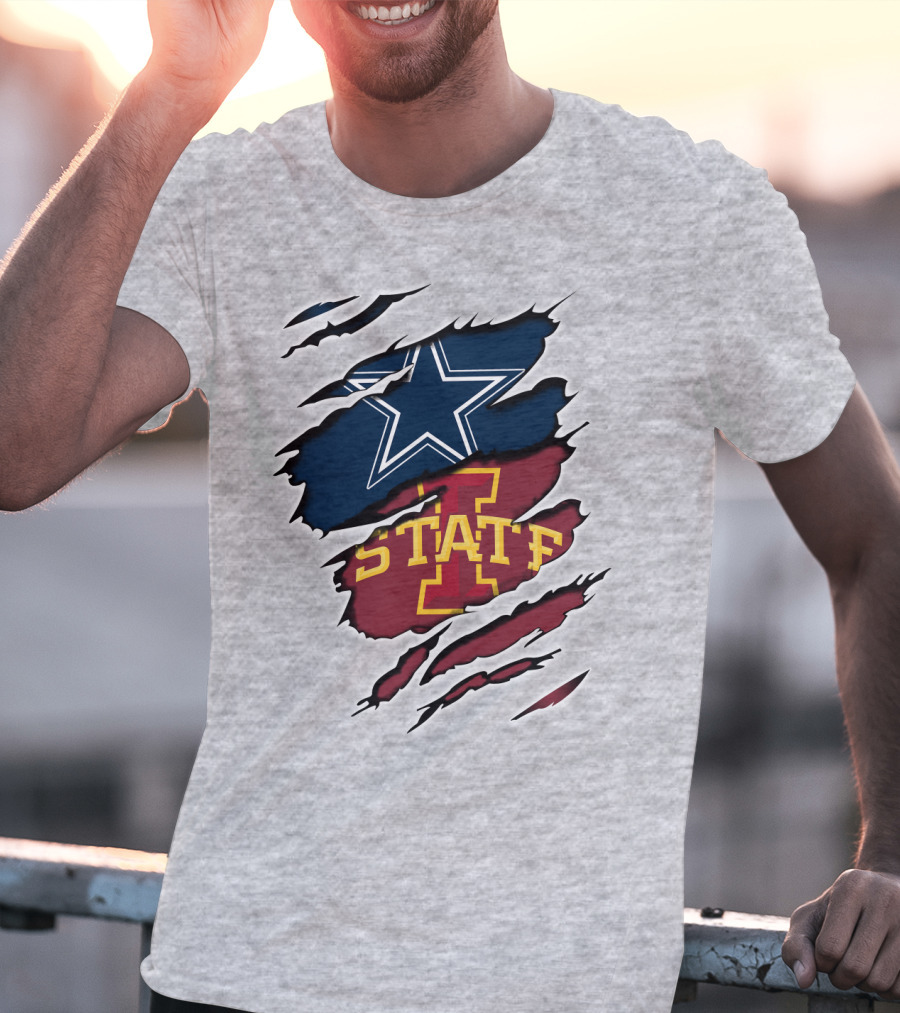 Dallas Cowboys Iowa State Cyclones Tearaway Combo T-Shirt