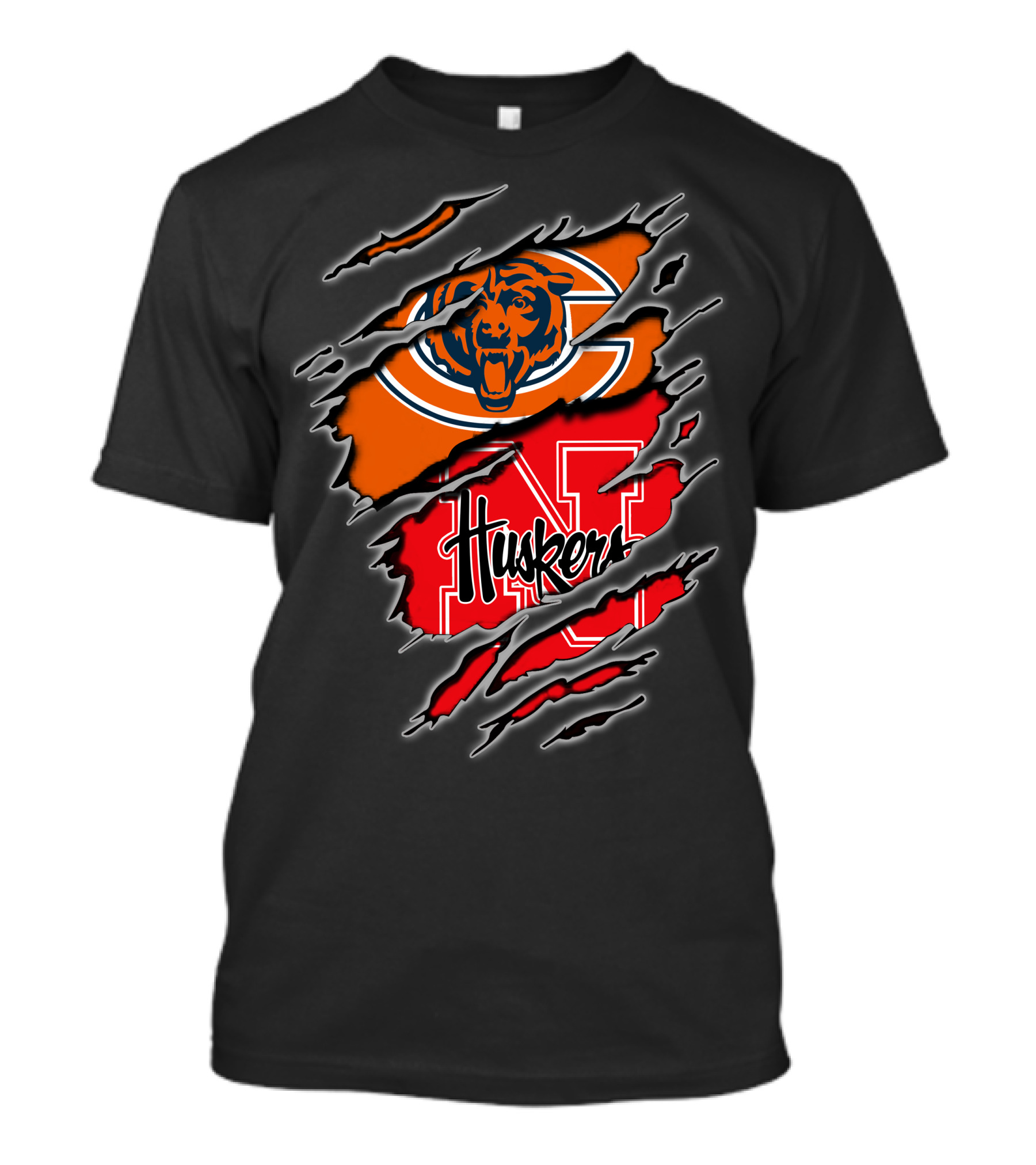 Bears Huskers Claw Marks T-Shirt
