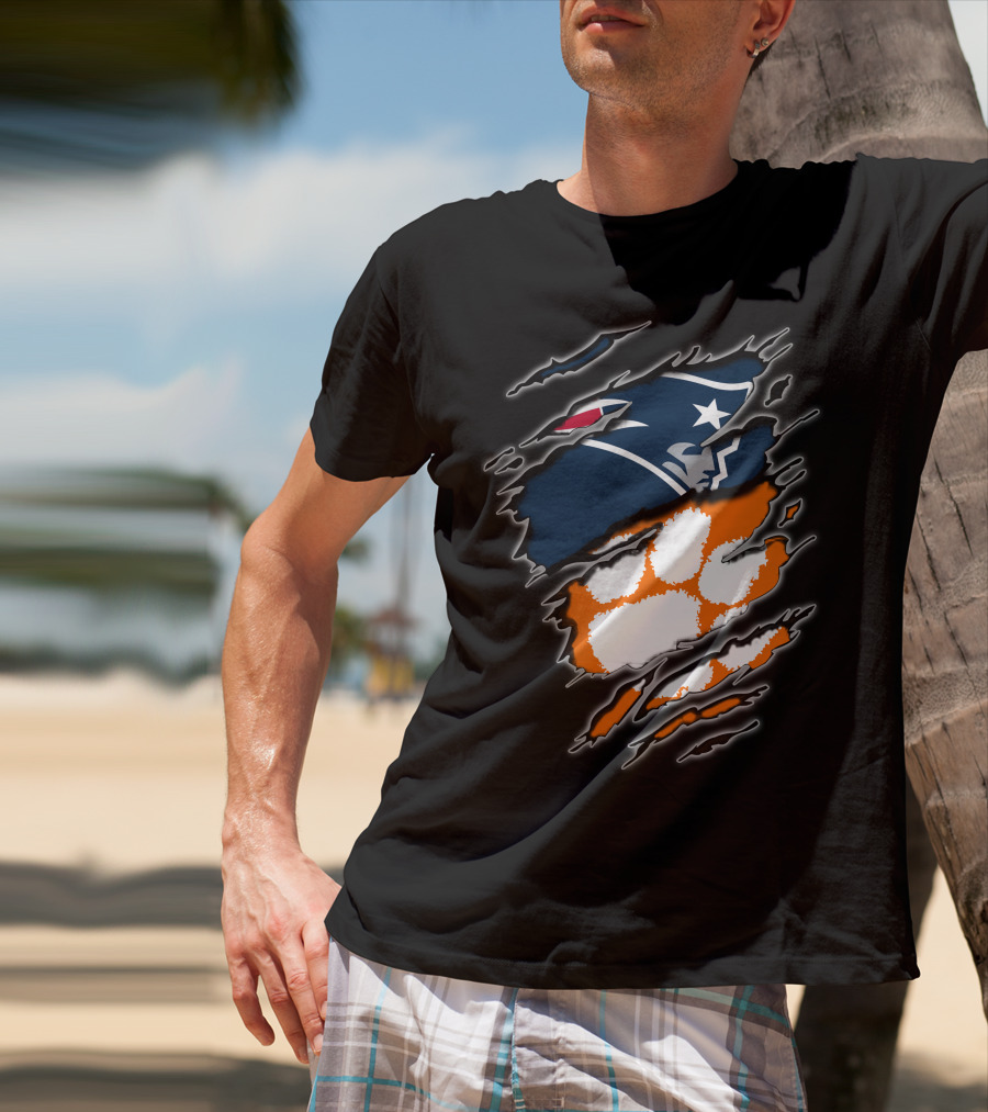 Patriots Clemson Paw Ripped T-Shirt
