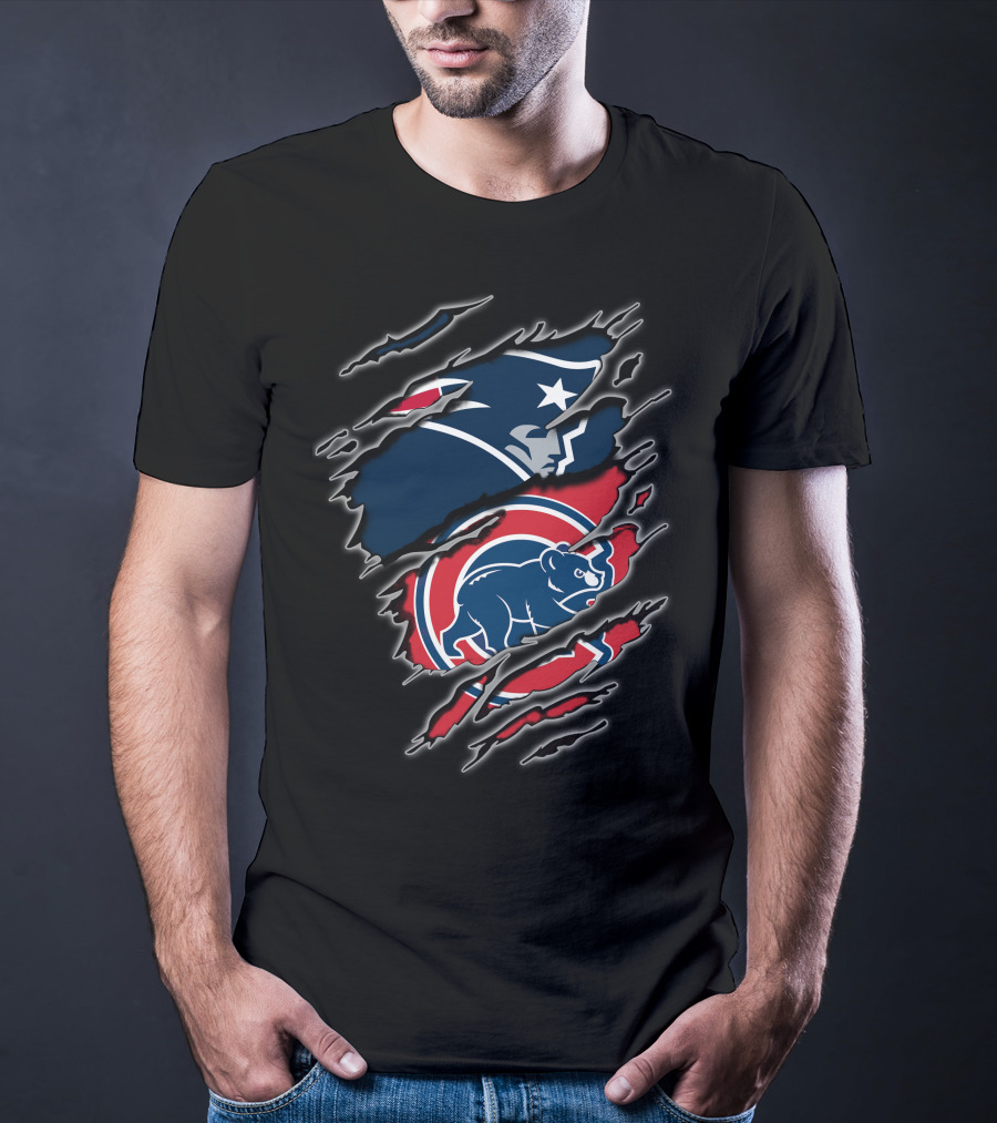 Patriots Cubs Dual Team Spirit Combination T-Shirt