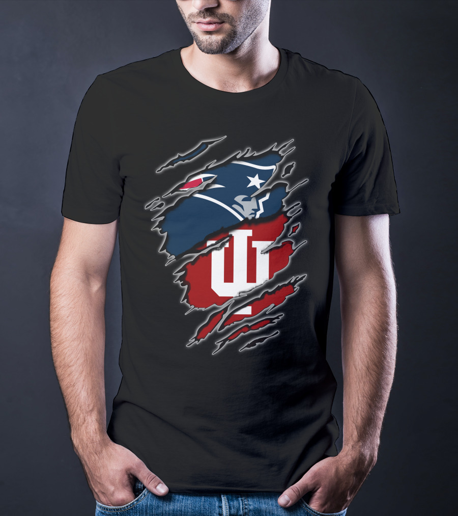 New England Patriots Indiana Hoosiers Mashup T-Shirt