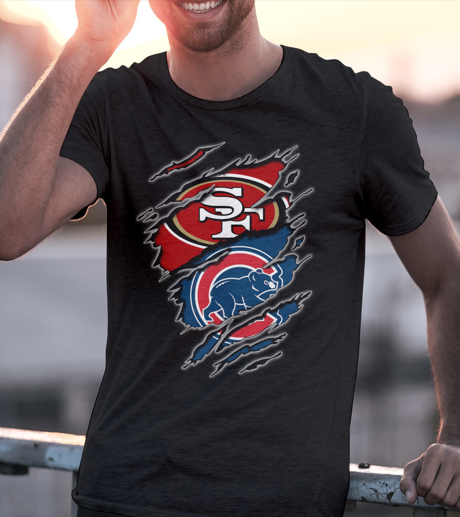 49ers Cubs Sf And Chicago Logos T-Shirt