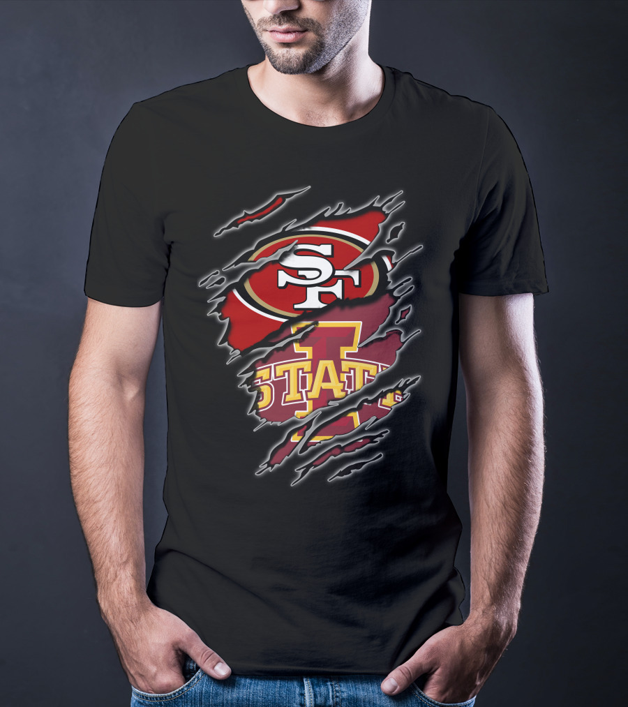 Sf 49ers Iowa State Cyclones Combination T-Shirt