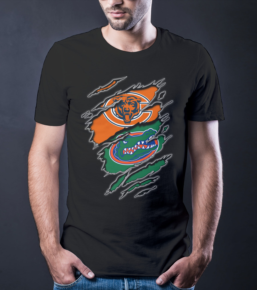 Chicago Bears Florida Gators Claw Marks T-Shirt