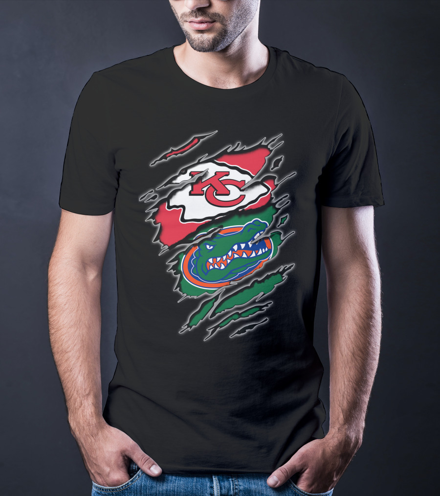 Kansas City Chiefs Florida Gators Integration T-Shirt