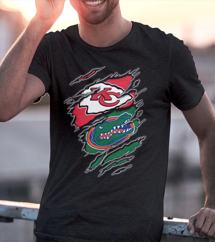Kansas City Chiefs Florida Gators Integration T-Shirt