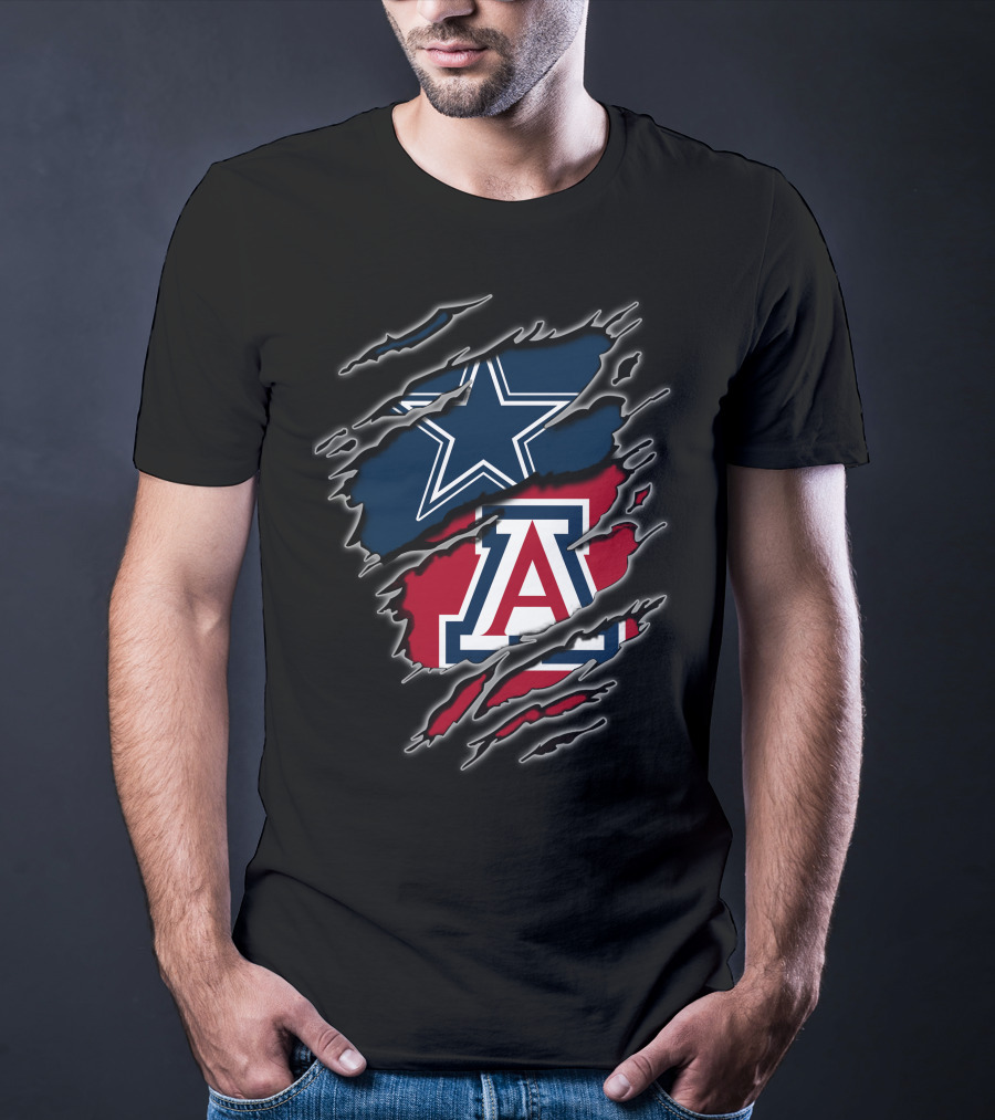 Dallas Cowboys Arizona Wildcats Rip T-Shirt