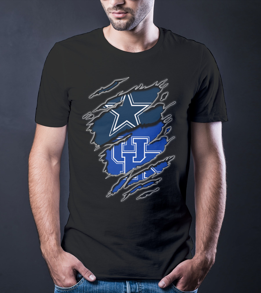 Dallas Cowboys Kentucky Wildcats Fan Crossover T-Shirt