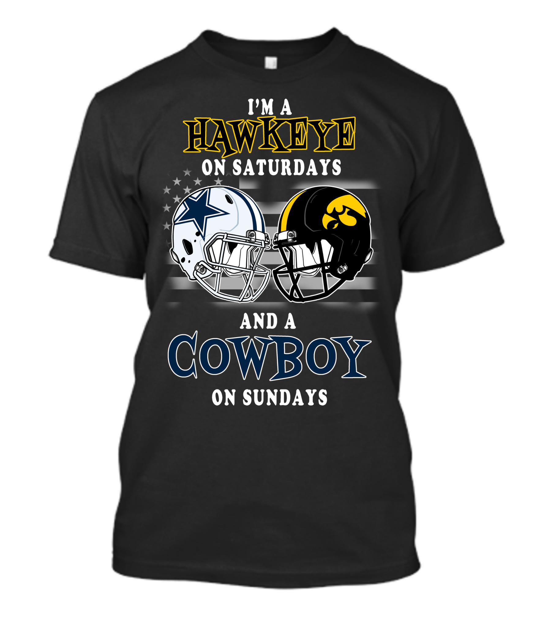 I'm A Hawkeye On Saturdays And A Cowboy On Sundays T-Shirt