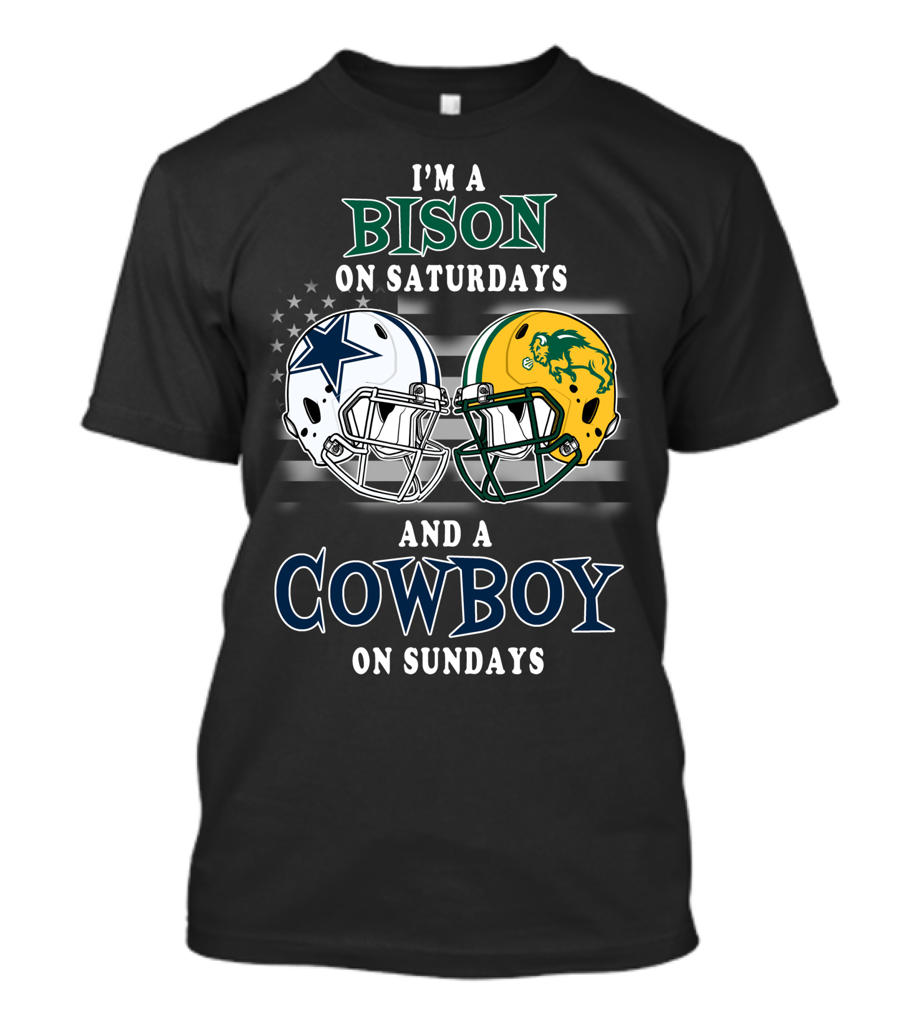 I'm A Bison On Saturdays And A Cowboy On Sundays T-Shirt