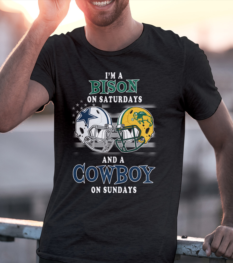 I'm A Bison On Saturdays And A Cowboy On Sundays T-Shirt