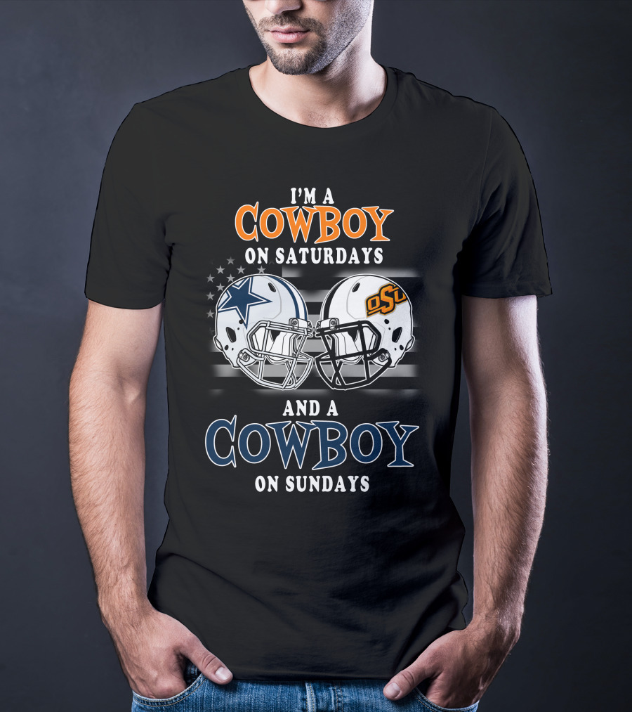 I'm A Cowboy On Saturdays Osu And A Cowboy On Sundays T-Shirt