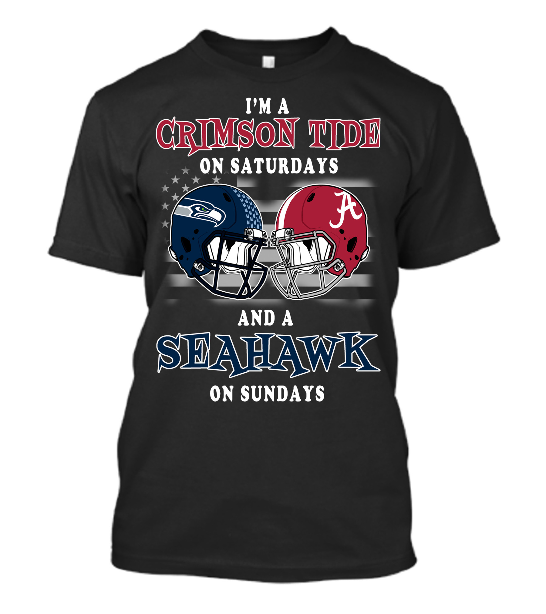 I'm A Crimson Tide On Saturdays And A Seahawk On Sundays T-Shirt