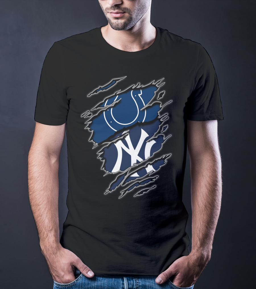 Colts Yankees Logo Tear T-Shirt