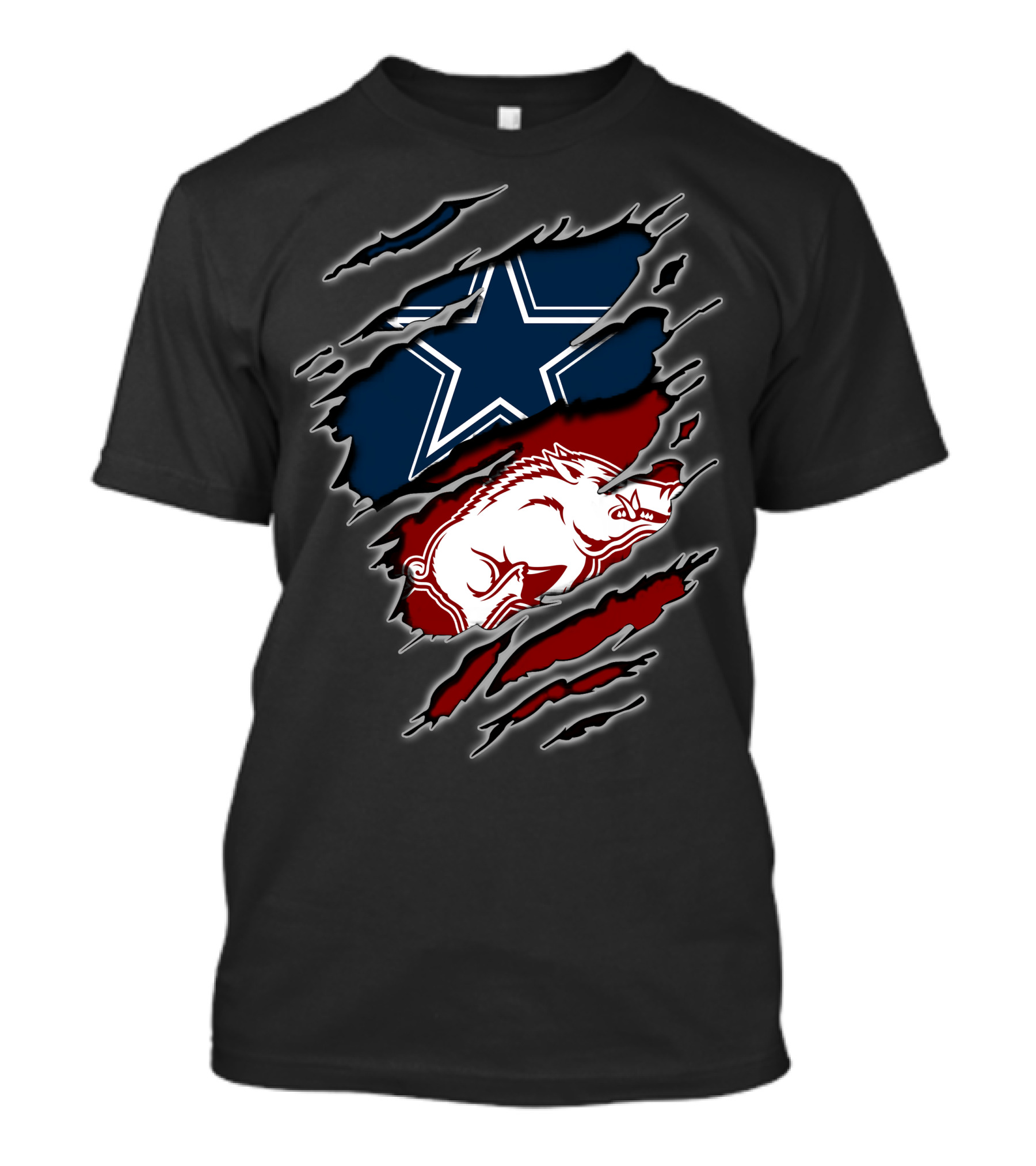 Dallas Cowboys Razorbacks Arkansas Fusion T-Shirt