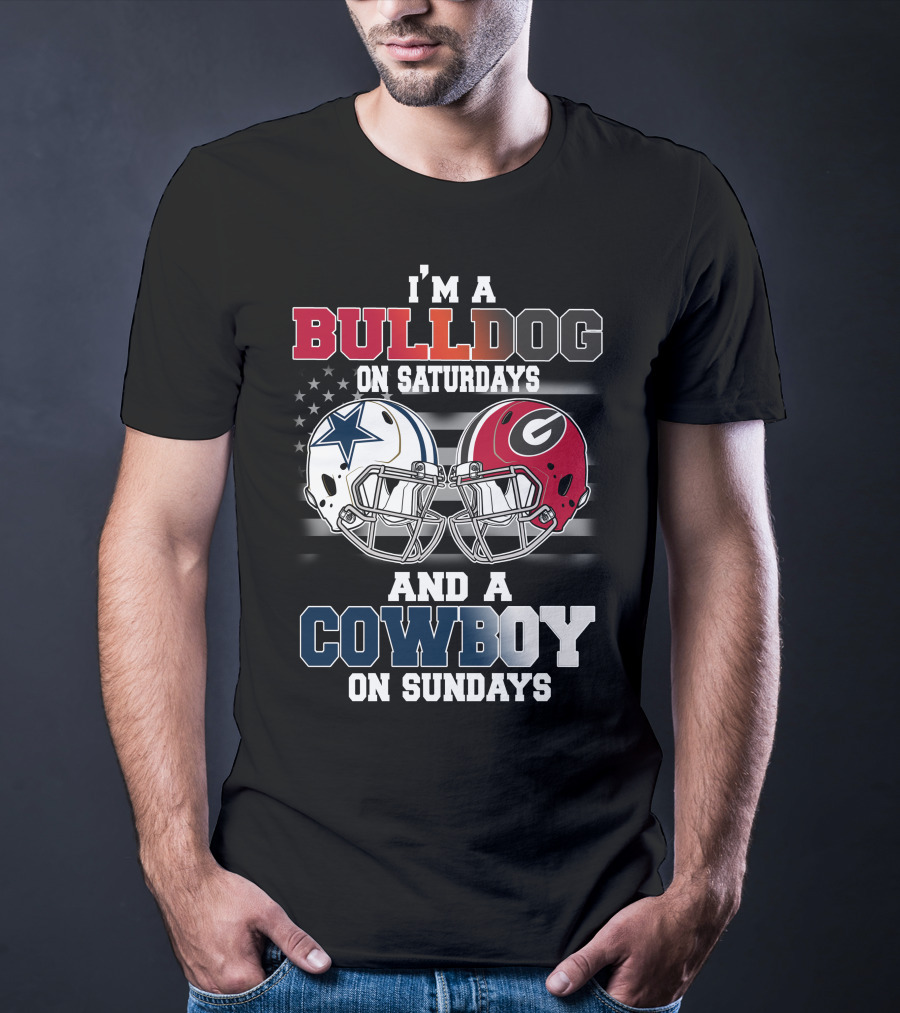 I'm A Bulldog On Saturdays And A Cowboy On Sundays T-Shirt
