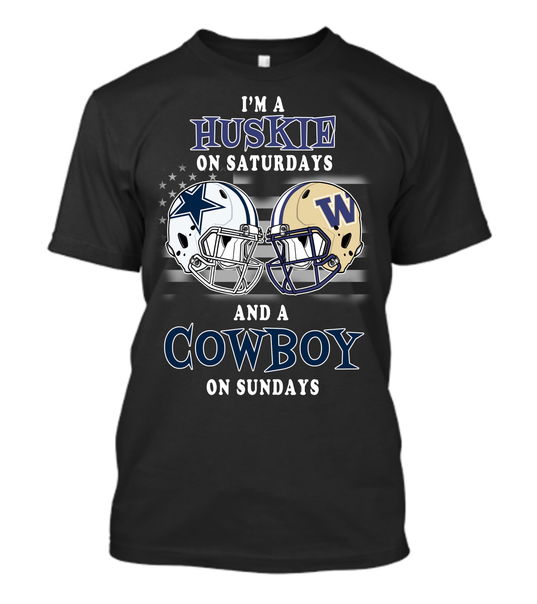 I'm A Huskie On Saturdays And A Cowboy On Sundays T-Shirt