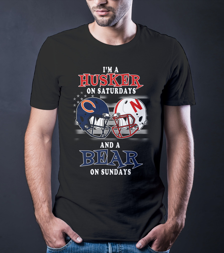 I'm A Husker On Saturdays And A Bear On Sundays T-Shirt