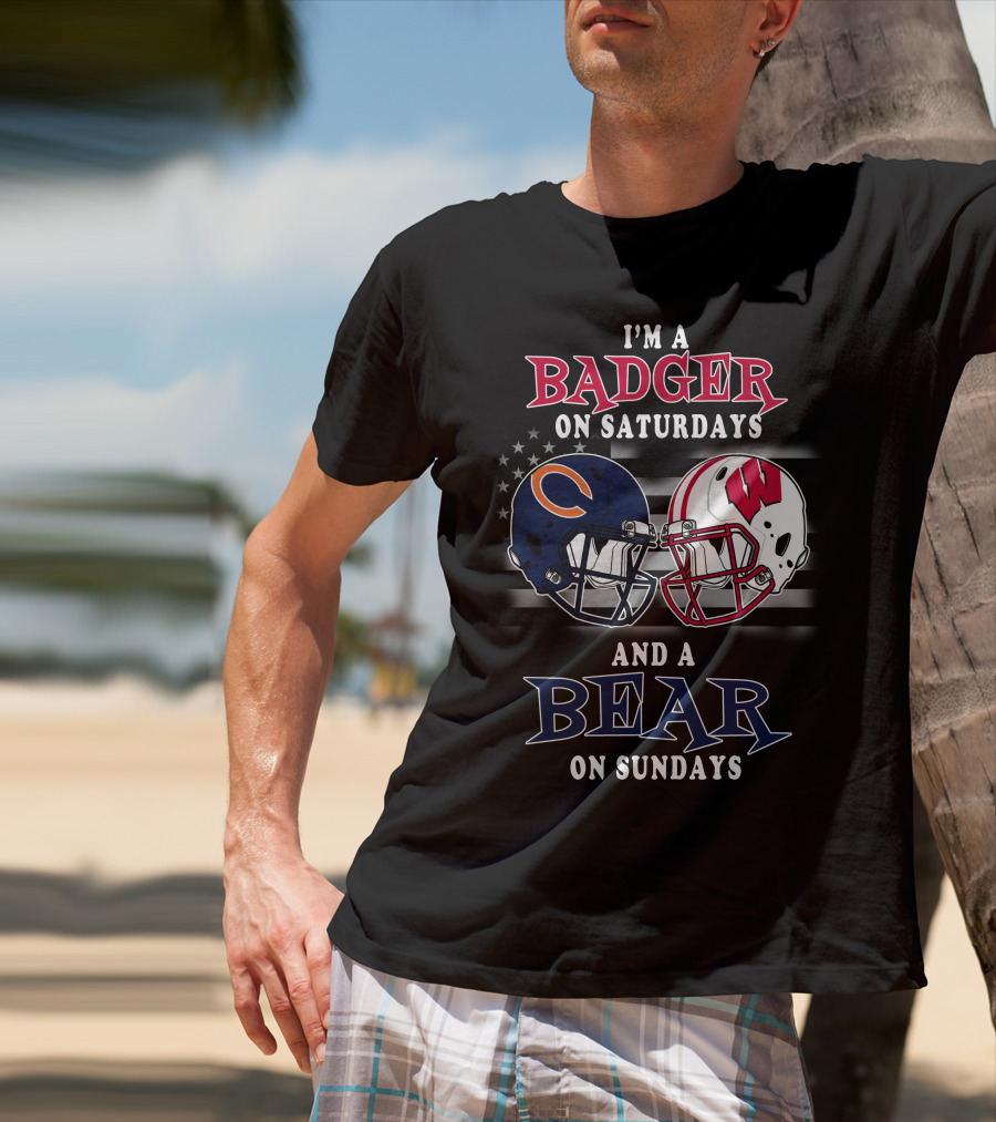 I'm A Badger On Saturdays And A Bear On Sundays T-Shirt