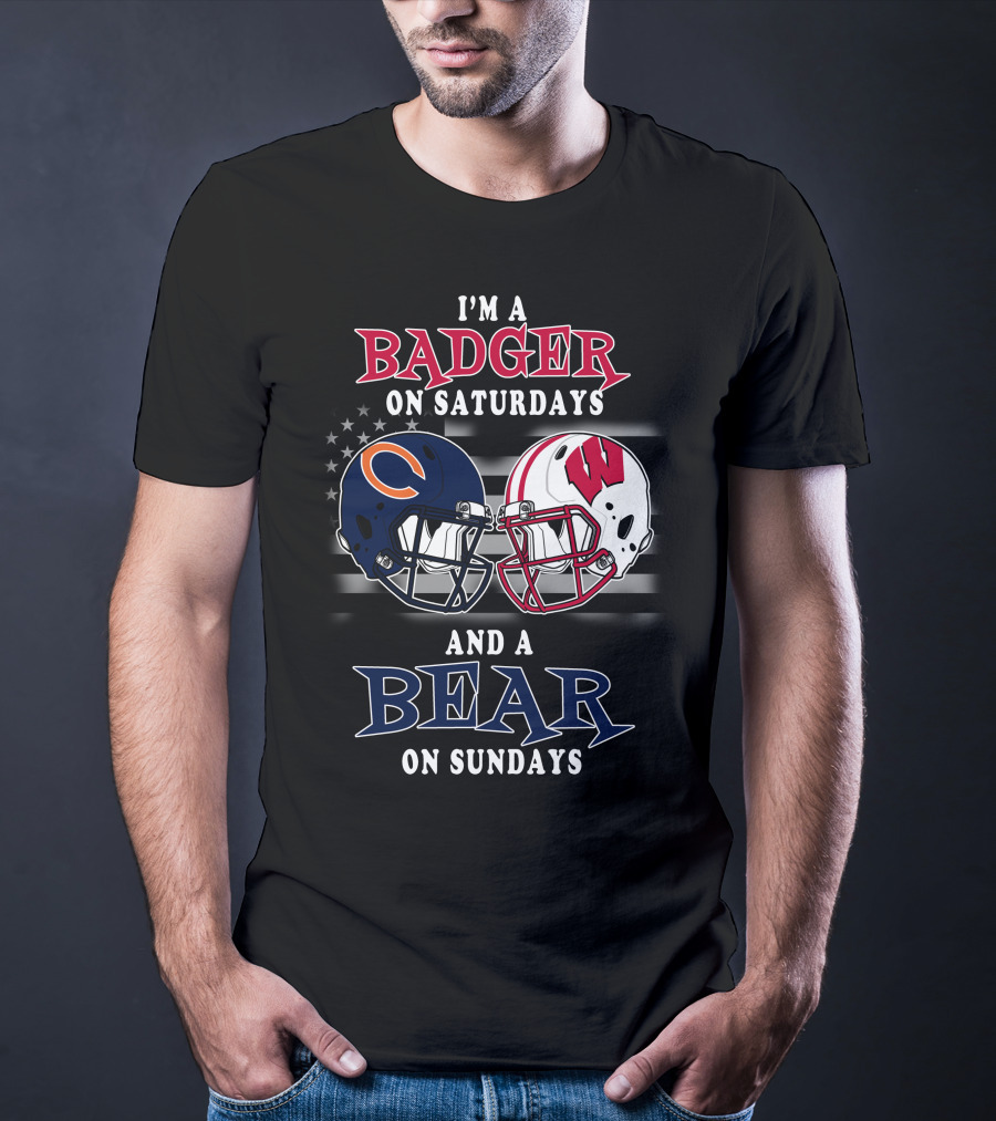 I'm A Badger On Saturdays And A Bear On Sundays T-Shirt