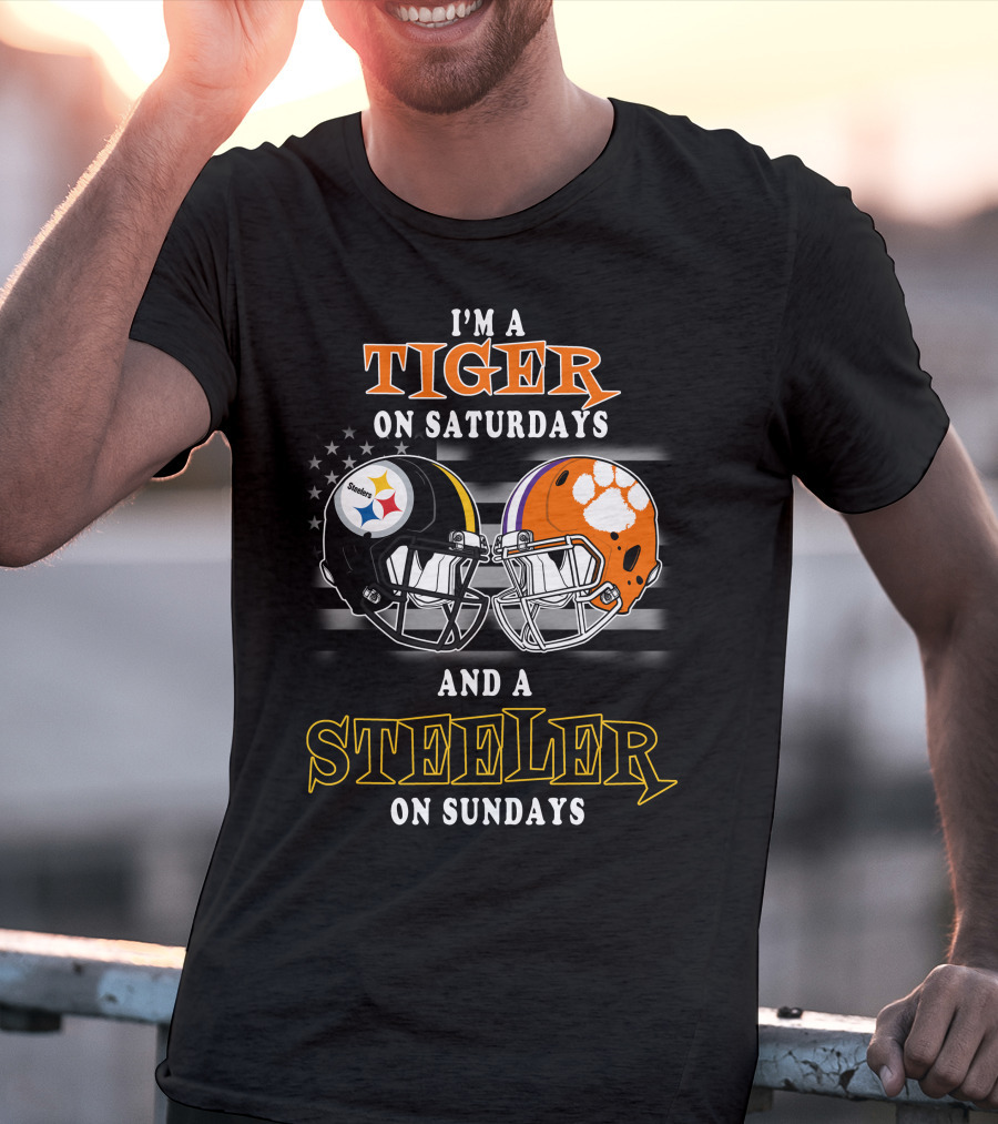 I'm A Tiger On Saturdays And A Steeler On Sundays T-Shirt
