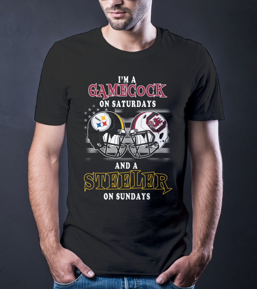 I'm A Gamecock On Saturdays And A Steeler On Sundays T-Shirt