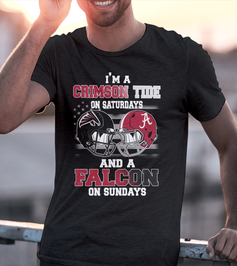 I'm A Crimson Tide On Saturdays And A Falcon On Sundays T-Shirt