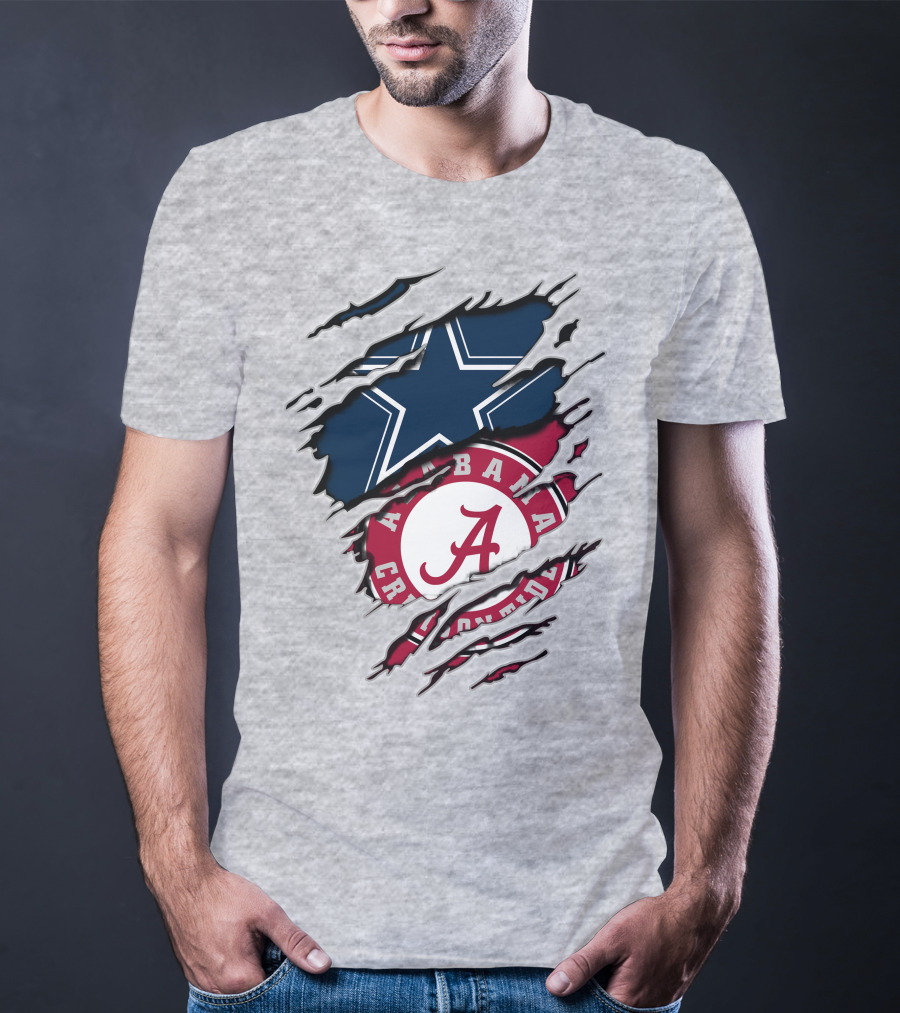 Alabama Cowboys Rip Through Crimson Tide Star T-Shirt