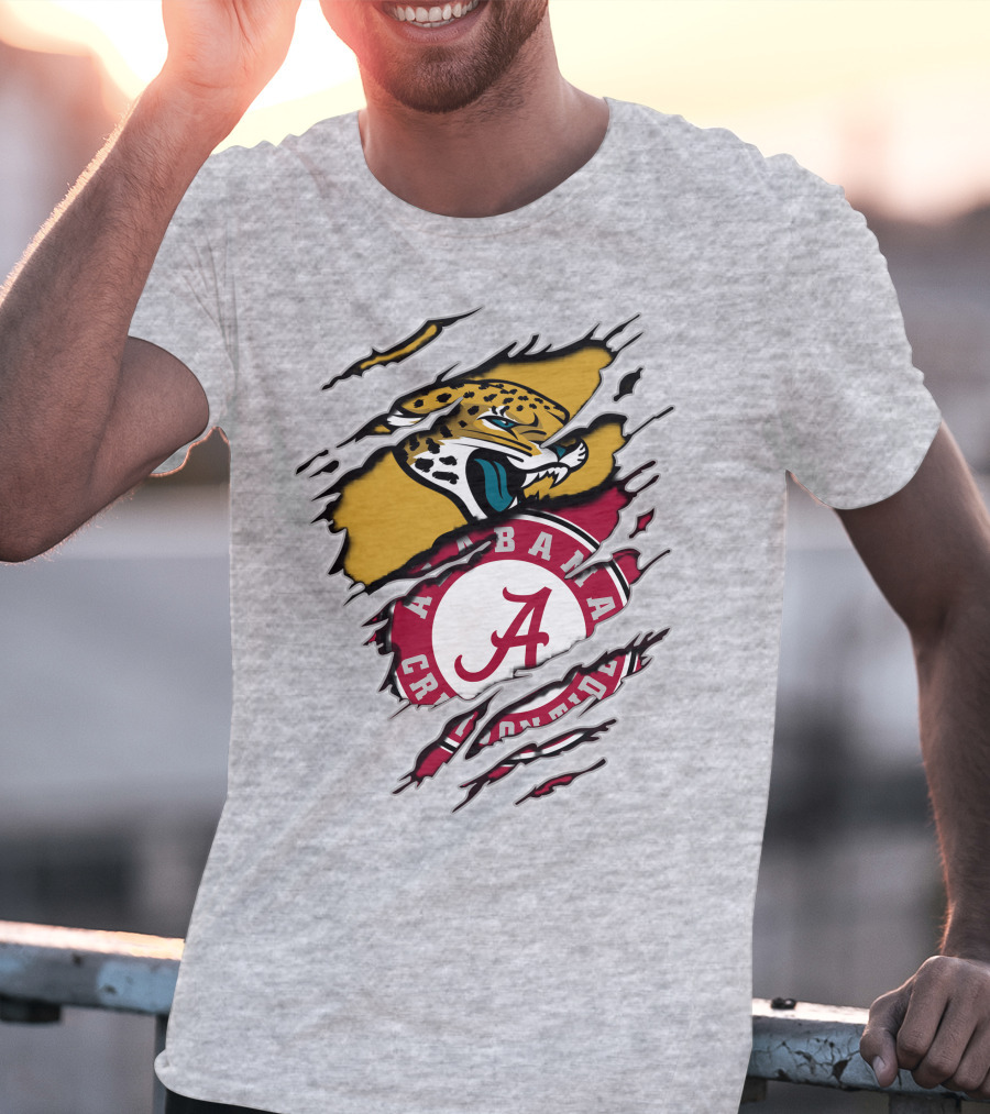 Alabama Crimson Tide Jaguars Fan Crossover T-Shirt