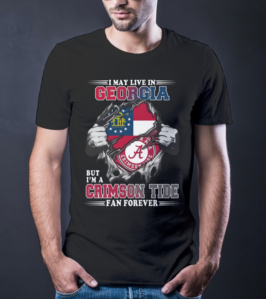 Georgia Alabama Crimson Tide Fan Forever T-Shirt