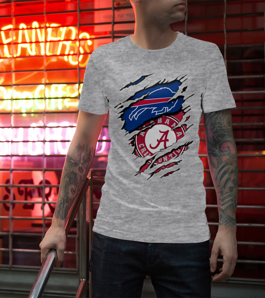 Buffalo Bills Alabama Crimson Tide Crossover T-Shirt