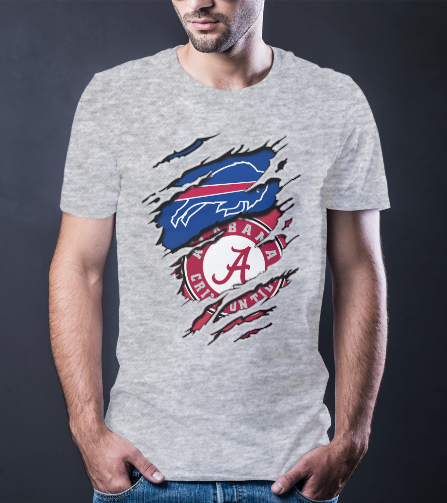 Buffalo Bills Alabama Crimson Tide Crossover T-Shirt